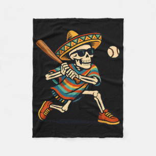 Manta Polar Cinco De Mayo Mariachi Esqueleto Bysebyll Mexicano