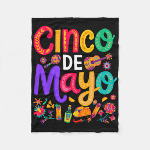 Manta Polar Cinco De Mayo Tacos Mexicanos Divertido 5 De Mayo
