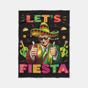 Manta Polar Cinco De Mayo Trump Taco Divertido Mexicano Trump
