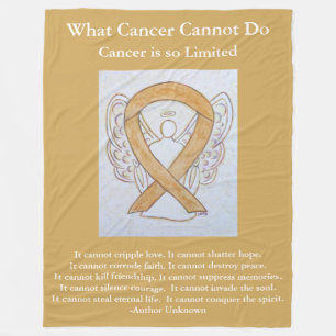 Manta Polar Cinta de Concienciación de Amber Angel Cancer Chem