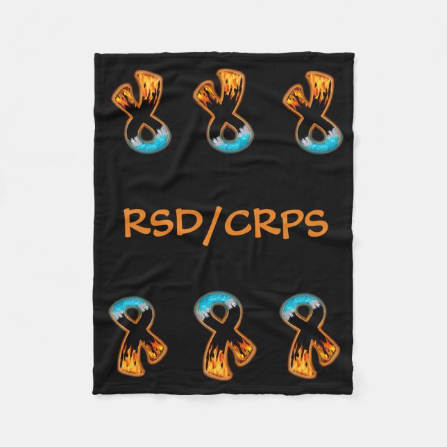 Manta Polar Cinta de fuego e hielo (Anverso)