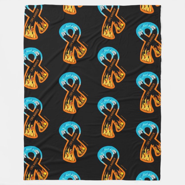 Manta Polar Cinta de fuego y hielo... Guerrero de CRPS (Anverso)