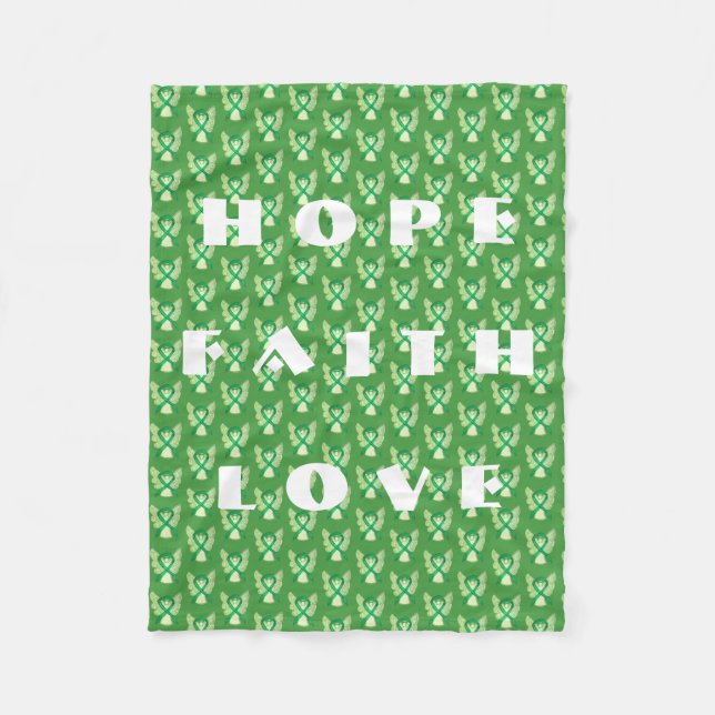 Manta Polar Cinta de la Cinta de la Conciencia del Cáncer Adre (Anverso)