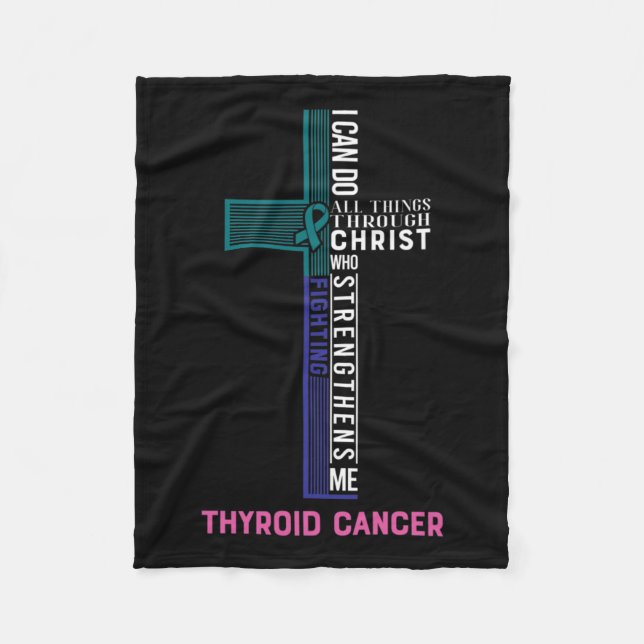 Manta Polar Cinta de lucha contra el cáncer 7 (Anverso)