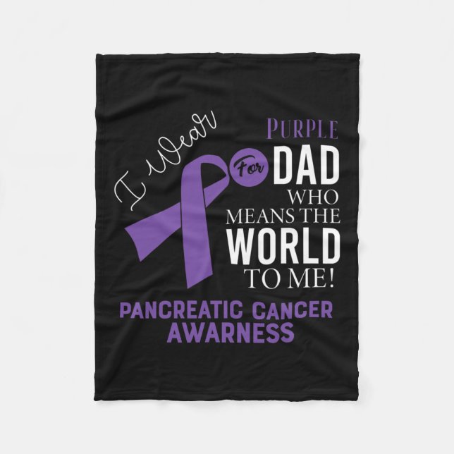 Manta Polar Cinta de lucha contra el cáncer de páncreas 17 (Anverso)