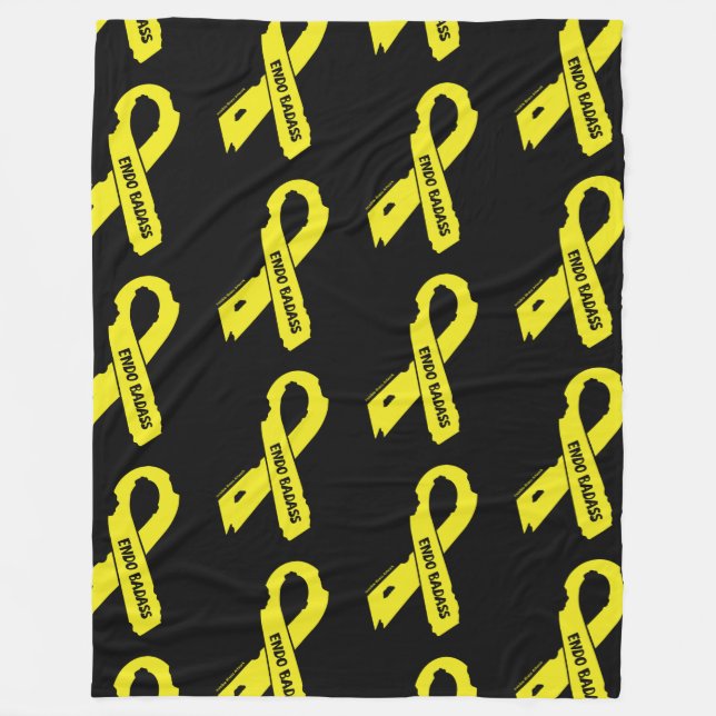 Manta Polar Cinta desgarrada/Badass...Endometriosis Fleece Bla (Anverso)