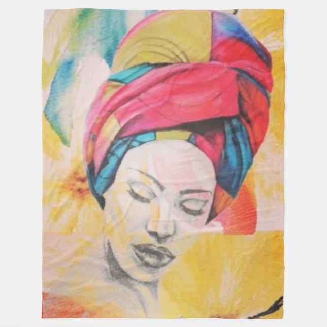 Manta Polar Cinta grande QUEENIFICENT (60x80) (Anverso)