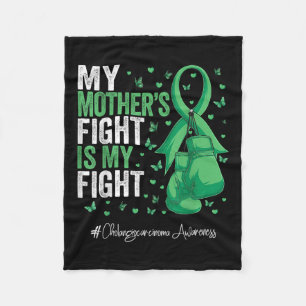 Manta Polar Cinta Verde Madre Cholangiocarcinoma Conciencia