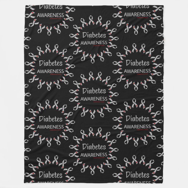 Manta Polar Cintas/Círculo...Diabetes (Anverso)