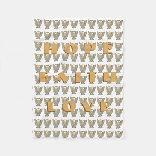 Manta Polar Cintas de áncer para niños (Anverso)