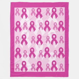 Manta Polar Cintas rosadas/Ligeras... Cáncer de mama