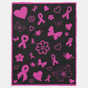 Manta Polar Cintas rosadas/múltiples...Cáncer de mama
