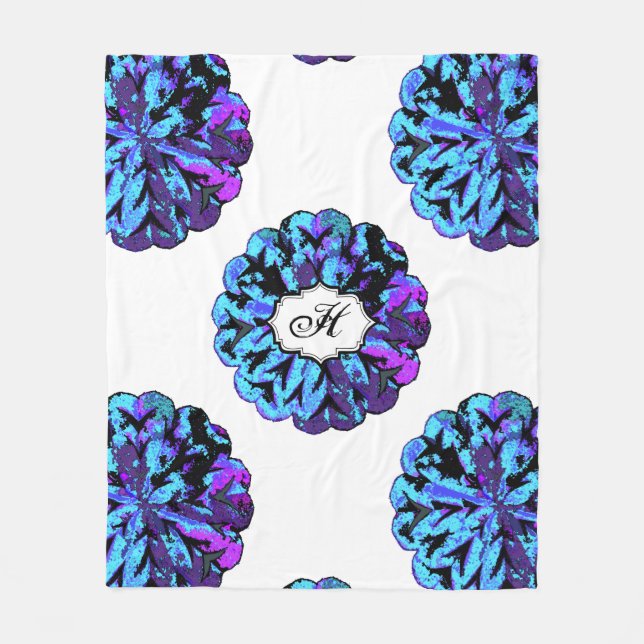 MANTA POLAR CÍRCULO ABSTRACTO WYCINANKI G (Anverso)