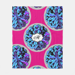 MANTA POLAR CÍRCULO ABSTRACTO WYCINANKI GR