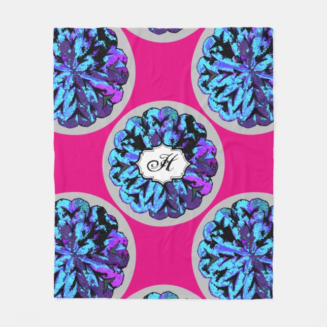 MANTA POLAR CÍRCULO ABSTRACTO WYCINANKI GR (Anverso)