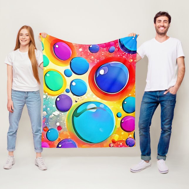 Manta Polar Círculo brillante arte pop (In situ)