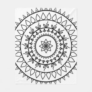 Manta Polar Círculo espiritual del tatuaje de Mandala