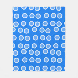 Manta Polar Círculos azul y azul claro