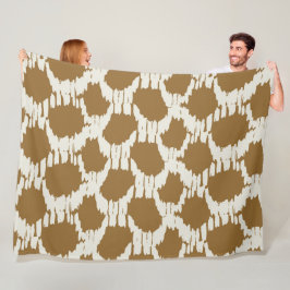 Manta Polar Círculos boho tonos terrosos minimalista contempor