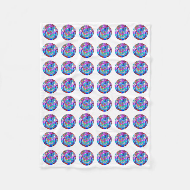 Manta Polar circulos de amor de pimienta (Anverso)