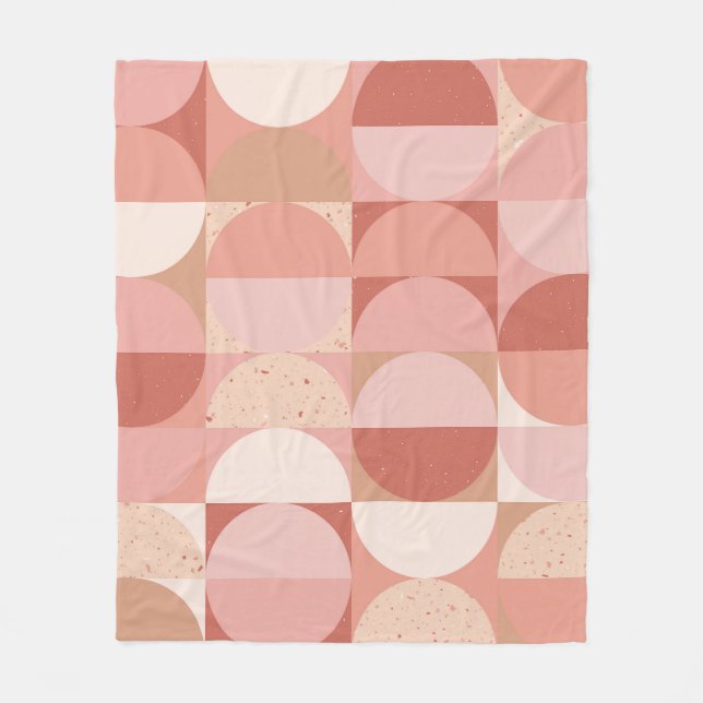 Manta Polar Círculos de Mediano Siglo: Patrón Geométrico Moder (Anverso)