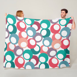 Manta Polar Círculos de oliva