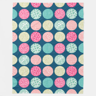 Manta Polar Círculos decorativos - Colores 01 - con 00486b