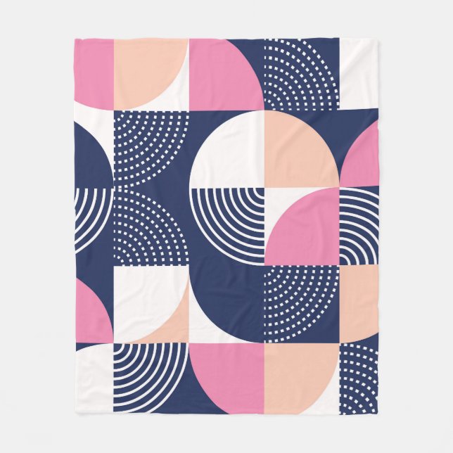 Manta Polar Círculos gráficos Patrón de infiltración sin solda (Anverso)