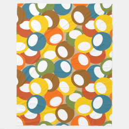 Manta Polar Círculos olivos de los años 1970