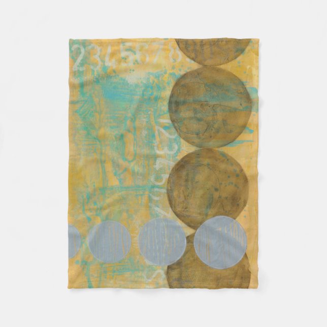 Manta Polar Círculos oscuros y grises con números (Anverso)