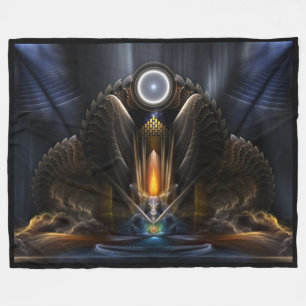 Manta Polar Círitico, Templo De Orb De Karinos Fleece Blanket