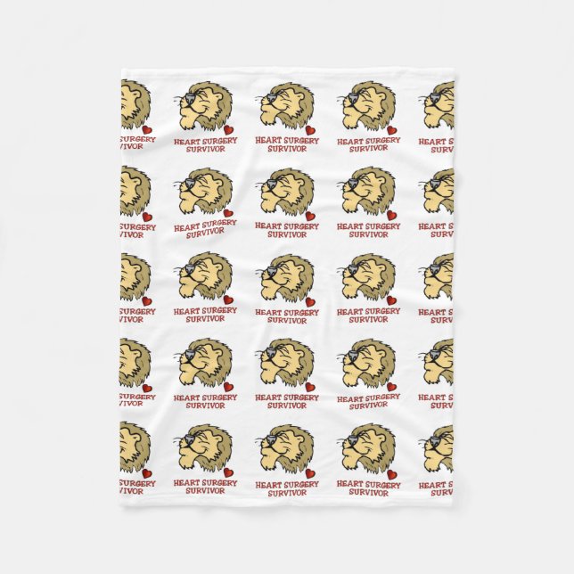 Manta Polar Cirugía cardiaca Sobreviviente León (Anverso)