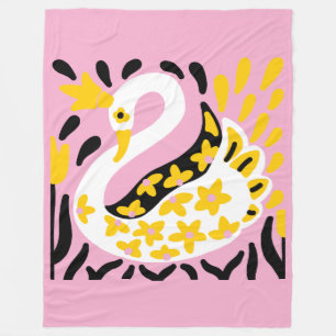 Manta Polar Cisne de hadas al estilo ruso