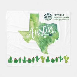 Manta Polar CISV Austin Green Green Large Blanket