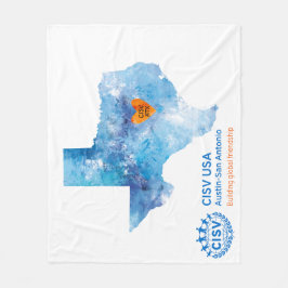 Manta Polar CISV Austin Heart of Texas Blanket