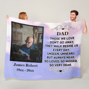 Manta Polar cita conmemorativa para el Personalizado de papá 