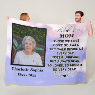 Manta Polar cita conmemorativa para mamá Personalizado Foto y 