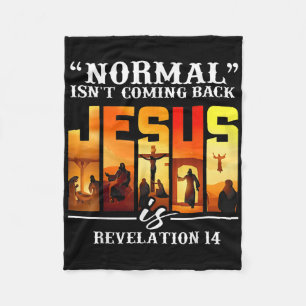 Manta Polar Cita cristiana normal no es regresar a Jesu retro
