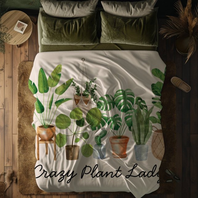Manta Polar Cita de acuarela para planta doméstica (In situ bed)