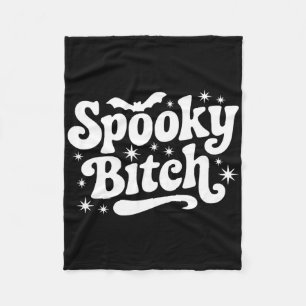Manta Polar Cita de bruja de Retro de Halloween que dice regal