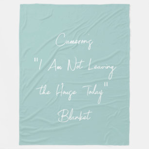 Manta Polar Cita de Homebody personalizada de Lazy Days Funny