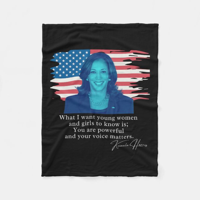 Manta Polar Cita de Kamala Harris (Anverso)