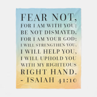 Manta Polar Cita de la biblia del 41:10 de Isaías