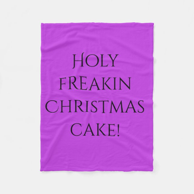 Manta Polar Cita de la torta santa negra huérfana del navidad (Anverso)