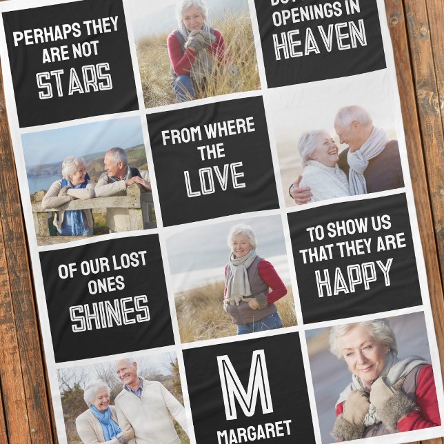 Manta Polar Cita del Collage de fotos conmemorativo (Subido por el creador)