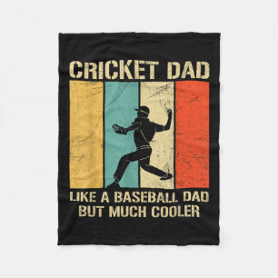 Manta Polar Cita Deportiva De Cricket Para Un Papá De Cricket