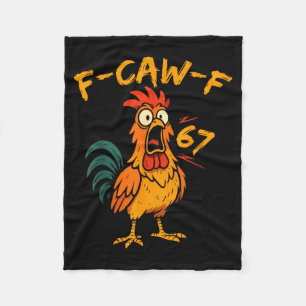 Manta Polar Cita divertida de humor de pollo F-caw-f Gallo Sei