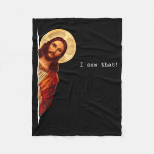 Manta Polar Cita Divertida Jesús Meme Vi Eso Regalo Cristiano