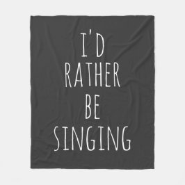 Manta Polar Cita divertida para cantantes amantes de la música