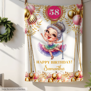 Manta Polar Cita divertida personalizada para la abuela